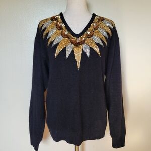 Nilani | 80s Vintage Sequined Sweater